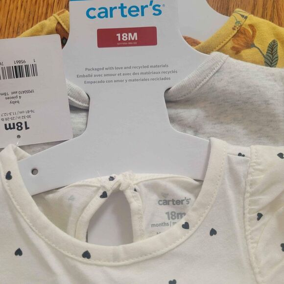 NWT 4 Outfits Carter's Girls 18 months Spring Summer - Picture 9 of 9